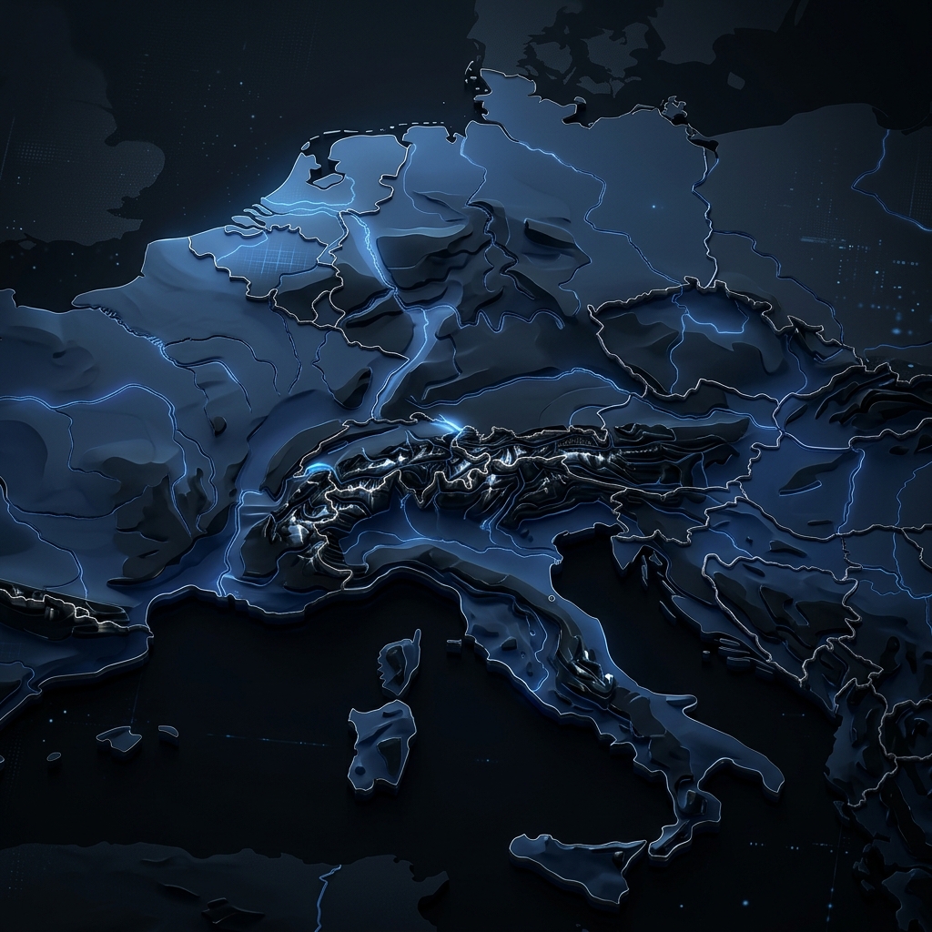 Premium Europe Map Route